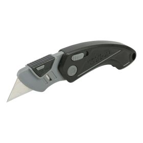 Hyper Tough Plastic Folding Utility Knife, Blade Included, Model 6713V