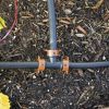 Orbit Irrigation 1/2" Black Drip-Lock Push-Fit Tee; Drip Tubing Connector